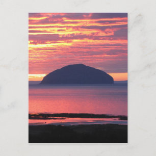 Ailsa Craig Sunset Briefkaart