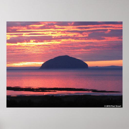 Ailsa Craig Sunset poster (Voorkant)