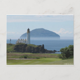 Ailsa Craig, vuurtoren van Turnberry Briefkaart