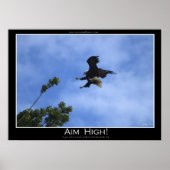 AIM HIGH ~ Poster motivationnel (Devant)