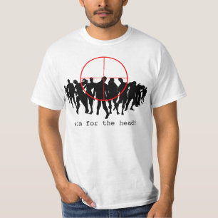 Aim op het hoofd! t-shirt