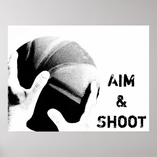 Aim & Shoot Poster (Voorkant)