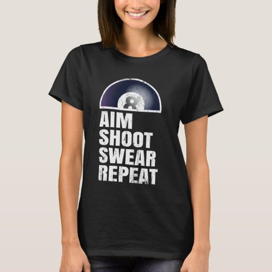 Aim Shoot Sweat Repeat - Snooker pool player Billi (Devant)
