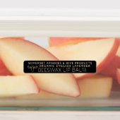 Aimable Beeswax Lip Balm Étiquette Gold Bee Noir (Apposé)