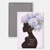 Aimable Magnet Inspirant Fleurir (Recto/Verso)