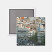 Aimant Р anorama du centre de Valence (Recto/Verso)