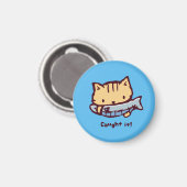 Aimant 大きなお魚ゲット!| Big Catch! Cute Kitten with a Fish (Recto/Verso)