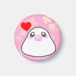 AIMANT 文鳥ぴょんちゃんLOVEマグネット