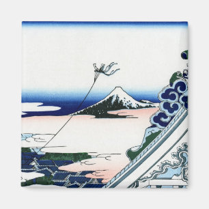 Aimant 東 都 浅 草 本 寺, vue sur le Mont Fuji depuis Asakusa, 