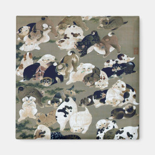 Aimant 百 犬 図, 伊 藤 冲 Cent Chiens, Itō Jakuchu