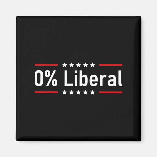 Aimant 0% libéral - Déclaration zéro pour cent (Devant)