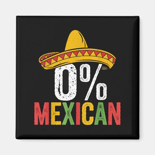 Aimant 0% mexicain cinco de mayo drôle sombrero fiesta 5 (Devant)