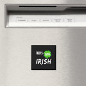 Aimant 0% Trèfle Irlandais Bonne Fête St Patrick 100% Pas (In Situ (Lave-vaisselle))