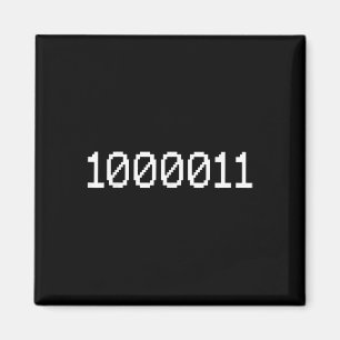 Aimant 1000011 Code binaire pour 67 mème technologique dr