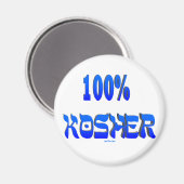 Aimant 100% casher cadeaux juifs (Recto/Verso)