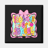 Aimant 100 Days Of School Preppy 100th Day Of School Teac (Devant)