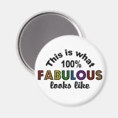 Aimant 100% FABULEUX (Recto/Verso)