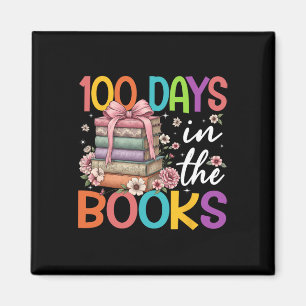 Aimant 100 Jours Dans Les Livres Lecture Fleur Arc Enseig