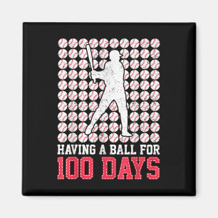 Aimant 100 Jours De Baseball Scolaire 100E Jour Pour Les