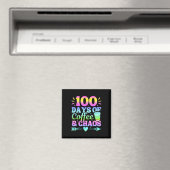 Aimant 100 Jours De Café Et Chaos 100E Jour D'École (In Situ (Lave-vaisselle))