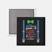 Aimant 100 jours de classe et de style - garçons 100e jou (Recto/Verso)