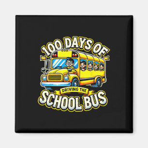Aimant 100 Jours De Conduite Du Bus Scolaire 2