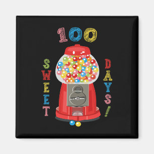 Aimant 100 jours de design scolaire 100 jours de gumba sc