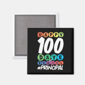 Aimant 100 Jours De Directeur D'École (Recto/Verso)