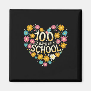 Aimant 100 Jours De Fleur D'École 100E Jour De L'École