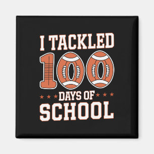 Aimant 100 Jours De Football Scolaire Garçons Enfants Enf