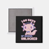 Aimant 100 Jours De Gamer Axolotl 100E Jour De Scho (Recto/Verso)