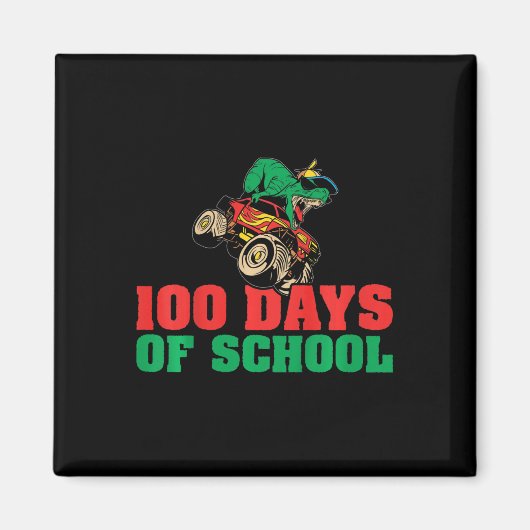 Aimant 100 Jours De Garçons 100E Jour De L'École 1 (Devant)