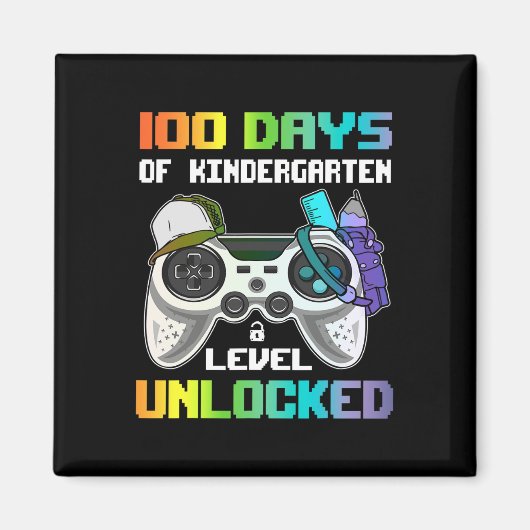 Aimant 100 Jours De Jeu De Jeu De Niveau Maternelle Déver (Devant)