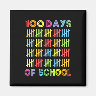 Aimant 100 Jours de l'école Enfants 100e Jour de l'école