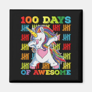 Aimant 100 Jours De Licorne Incroyable 100ème Jour D'écol