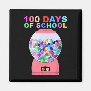Aimant 100 Jours De Machine De Gumball Scolaire Pour Les