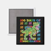 Aimant 100 Jours De Maternelle T Rex Dinosaur School (Recto/Verso)