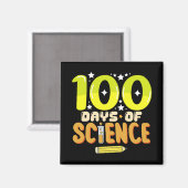 Aimant 100 jours de science 100e jour d'école Enseignant (Recto/Verso)