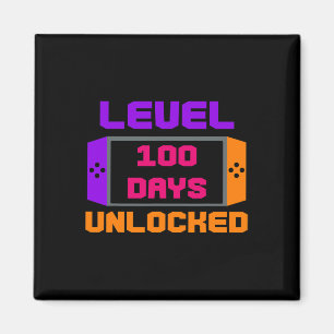 Aimant 100 jours débloqués 100e jour d'école joueur jeu v