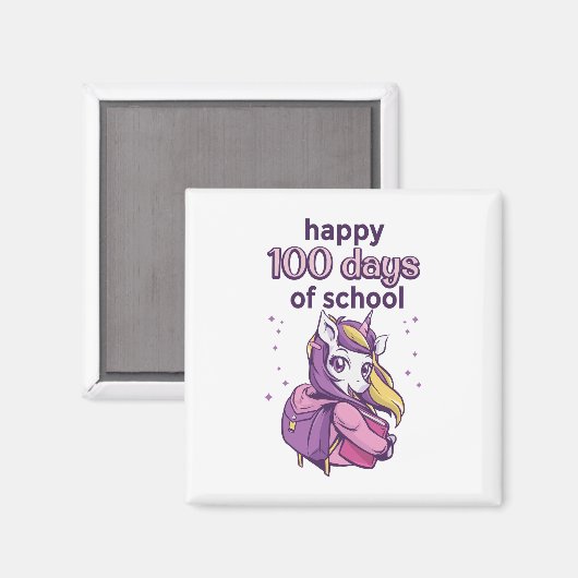 Aimant 100 jours d'école (Recto/Verso)