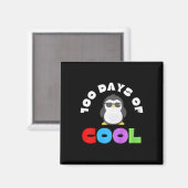 Aimant 100 Jours D'École 100 Jours D'École Cool Penguin (Recto/Verso)