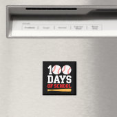 Aimant 100 jours d'école Baseball garçons 100 jours plus (In Situ (Lave-vaisselle))