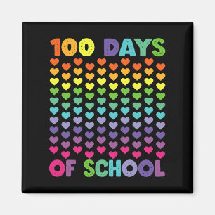 Aimant 100 Jours D'École Et Toujours Aimer Il Coeur 100T