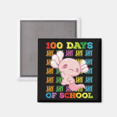 Aimant 100 jours d'école Professeur Axolotl (Recto/Verso)