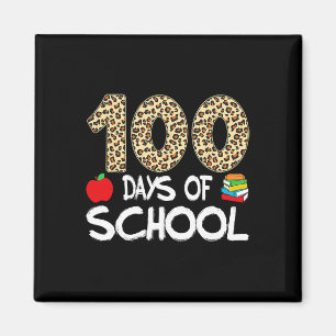 Aimant 100 Jours D'école Professeur Léopard 100ème Jour D
