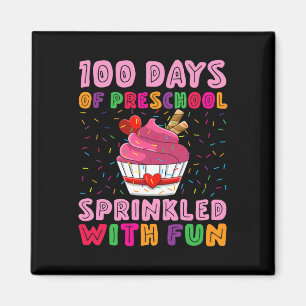 Aimant 100 Jours D'Enfants D'Âge Préscolaire Parsemés De