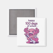 Aimant 100 jours d'invitation scolaire (Recto/Verso)