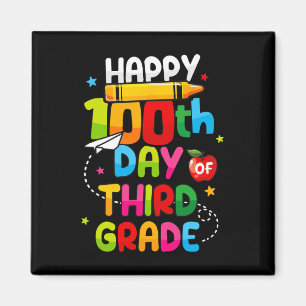 Aimant 100 Jours Du 3E Joyeux 100E Jour D'Enseignants