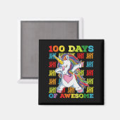 Aimant 100 Jours D'Une Impressionnante Unicorne 100ème Jo (Recto/Verso)