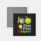 Aimant 100 Jours Encore Plus Intelligent Professeur d'esp (Recto/Verso)